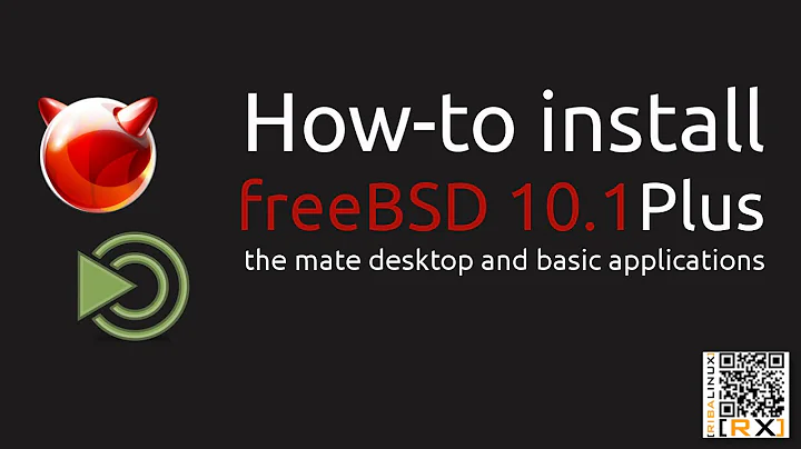 How-to install freeBSD 10.1 Plus the mate desktop and basic applications