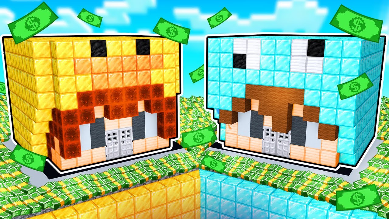Dennus vs Sam Millionaire Huis Battle In Minecraft!