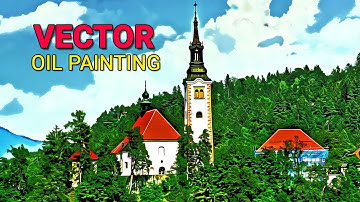 🔴 Vector Oil Painting Photoshop Action Tutorial