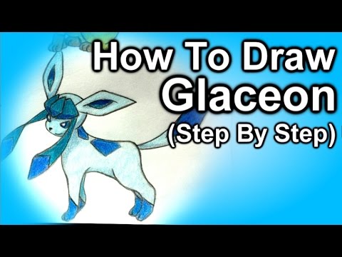 How To Draw Glaceon Step By Step - YouTube