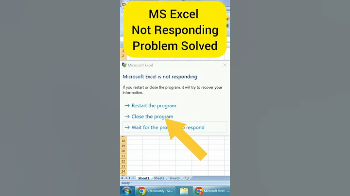 MS Excel not responding problem solved #tipsandtricks #techtips #techshorts #tech #shorts #msexcel