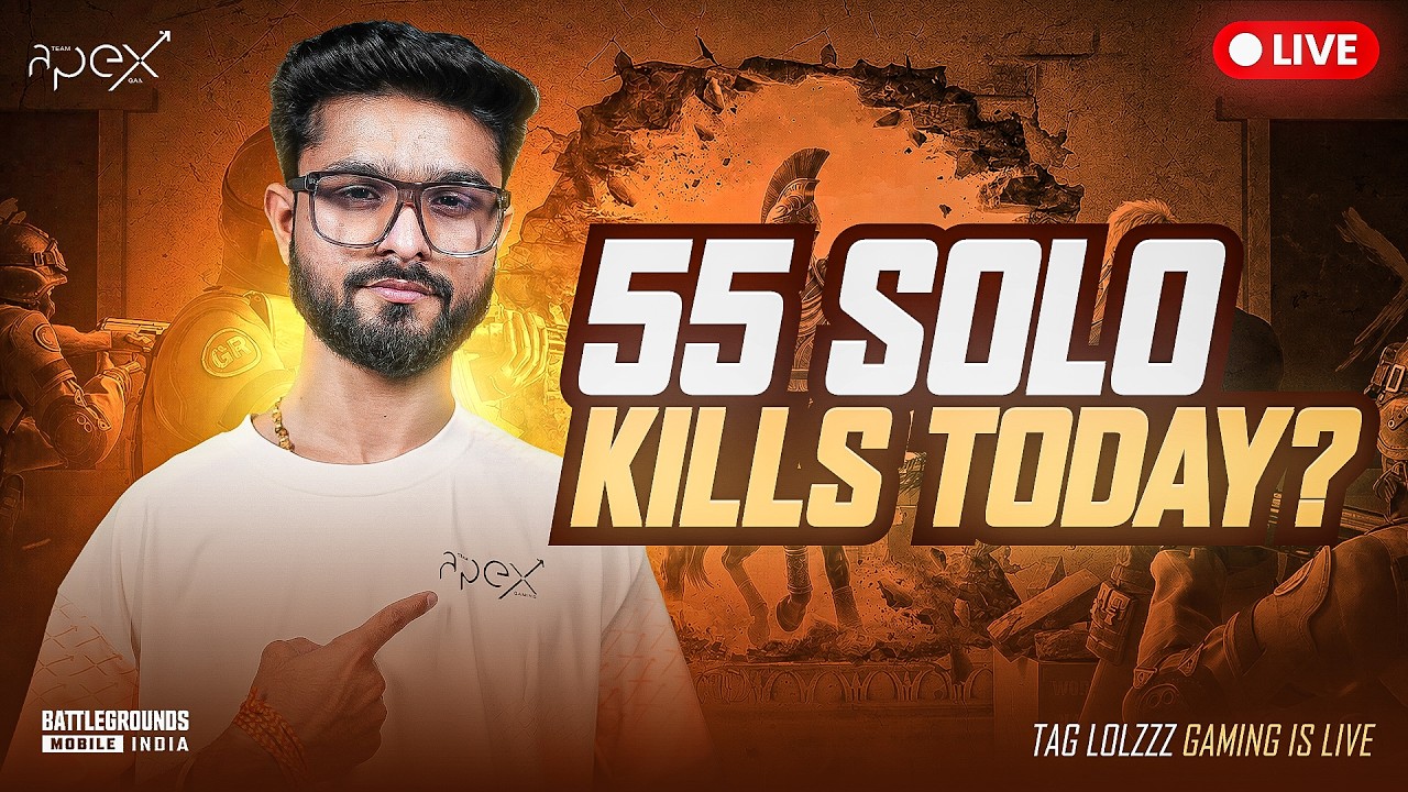 55 SOLO KILLS HOKE RAHEGA | TAG LoLzZz OR WHAT! | BGMI LIVE