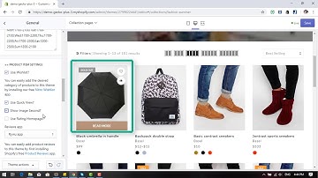 Gecko Shopify Theme - Product Item Settings
