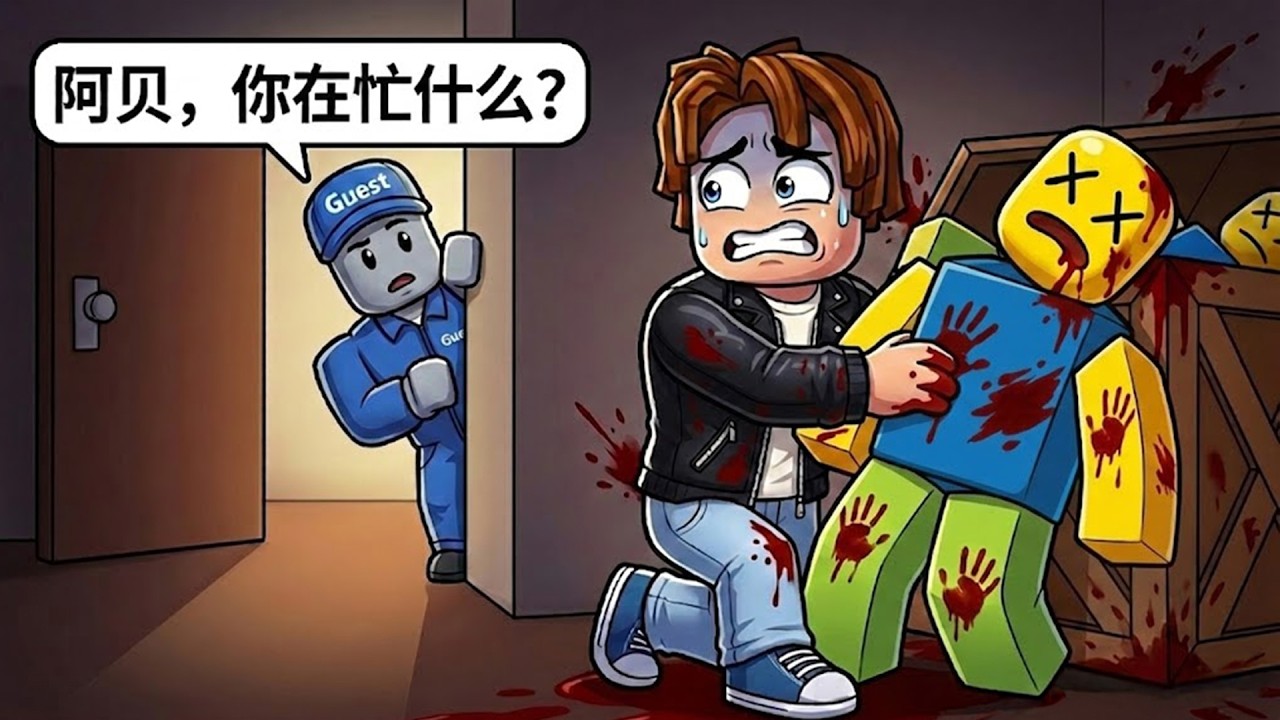 ROBLOX 不藏好就会死！朋友马上进门，被发现这满屋子的尸体就全完了！