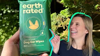 Earth Rated Dog Ear Wipes Clean, Soothe & Freshen Ears