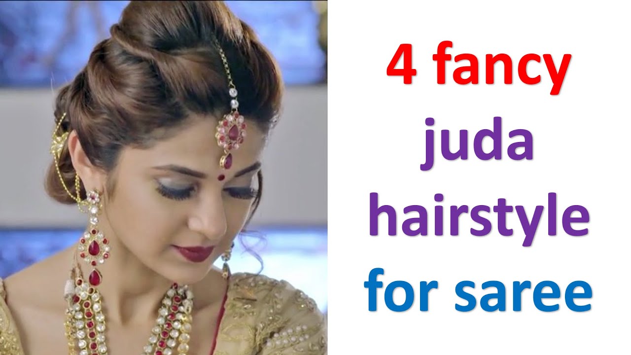 Easy Juda Hairstyles for Gown, Lehenga, & Saree || New Hairstyle for Girls  || Trending Hairstyles - YouTube