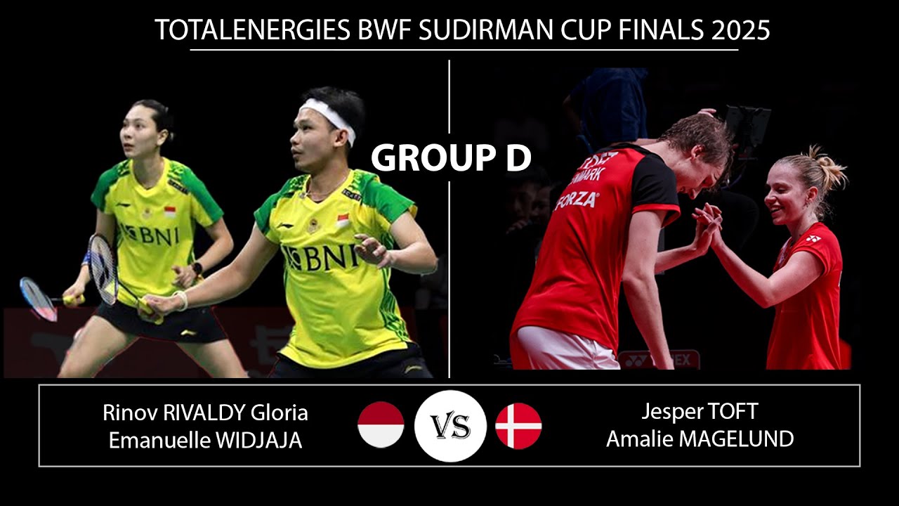 Rinov/Gloria vs Toft/Magelund | Sudirman Cup Finals 2025 Badminton