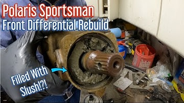 How To Rebuild A Polaris Sportsman Front Differential | This Thing Was BAD!