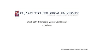GTU BArch SEM 4 Remedial Winter 2020