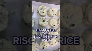 ? Scorpion fish with Risotto rice balls