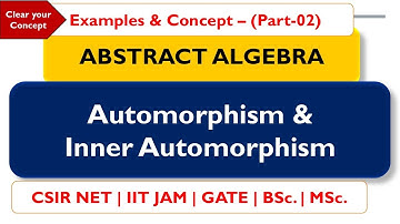 Automorphism & Inner Automorphism | Part-02| Example | CSIR NET | IIT JAM | GATE | MSc. | BSc.
