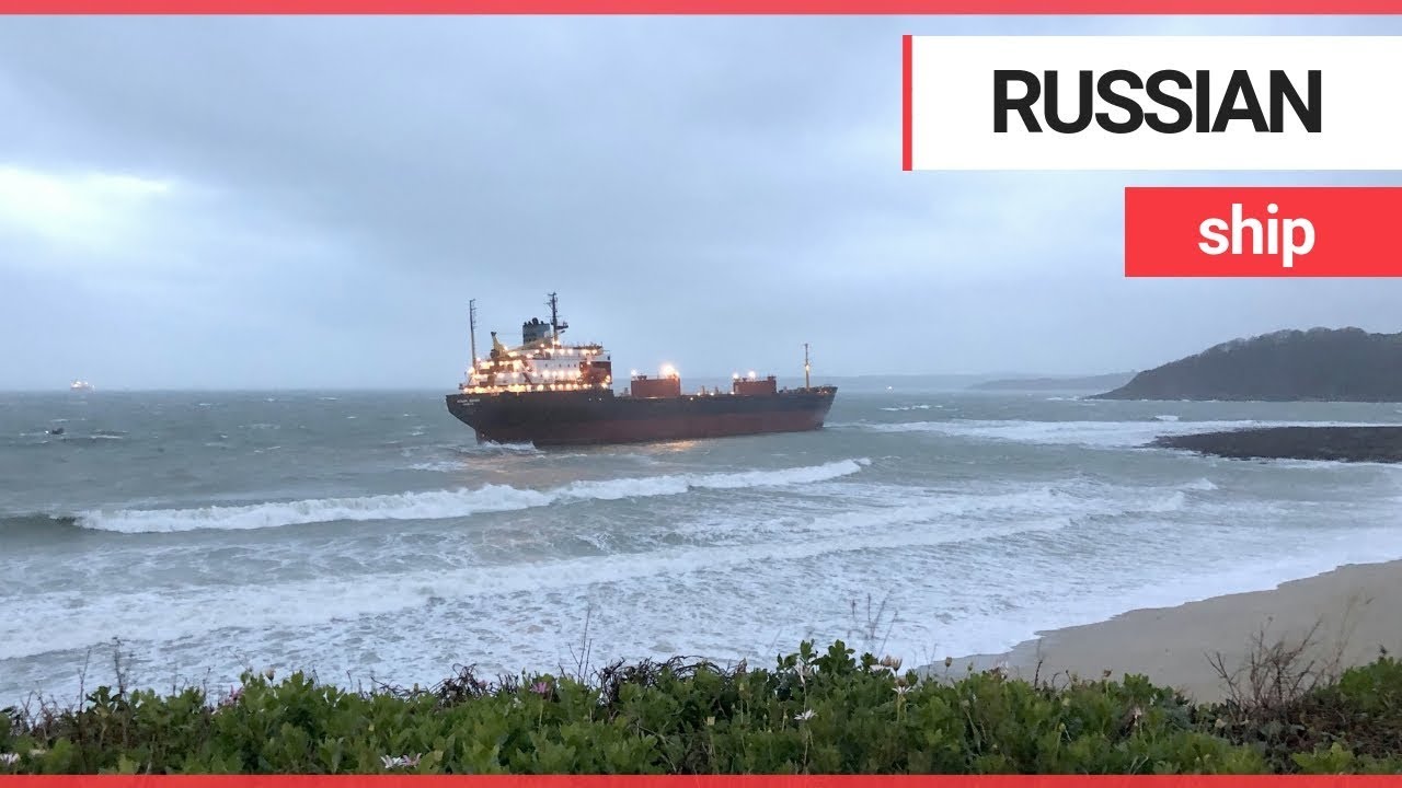 sea of thieves Russian bulk carrier ship has grounded on a British beach | SWNS TV