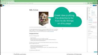 Using the Template to Build Your ePortfolio