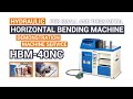 Sunrise hbm40 horizontal bending machine product demonstration  hasil karya machine service