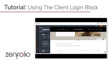 How to Use the Client Login Block in Zenfolio | Allow Quick Access to Client Galleries