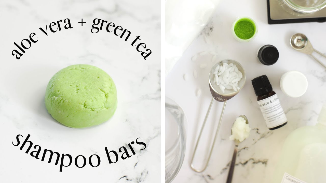 DIY how to make hydrating aloe vera shampoo bars🍀