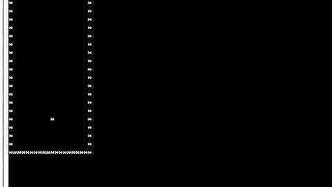 c언어 게임 : 테트리스 기초 01 - 자유낙하