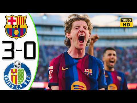 Barcelona vs Getafe 3-0 Extended Highlights & All Goals 2026 HD
