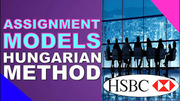 ASSIGNMENT MODEL  Hungarian Method | Lecture Series #26 | Operations Research | EASILY EXPLAINED!!!