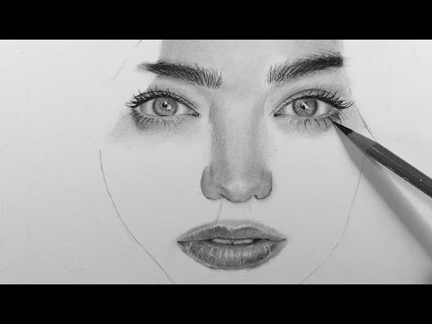 Drawing A Realistic Portrait With Charcoal Youtube