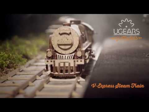 Ugears V-Express Steam Train with Tender