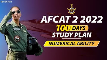 AFCAT 2 2022 Numerical Ability Study Plan for 100 Days
