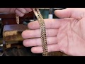 Gold chain cuban link/Золотая цепь панцирь