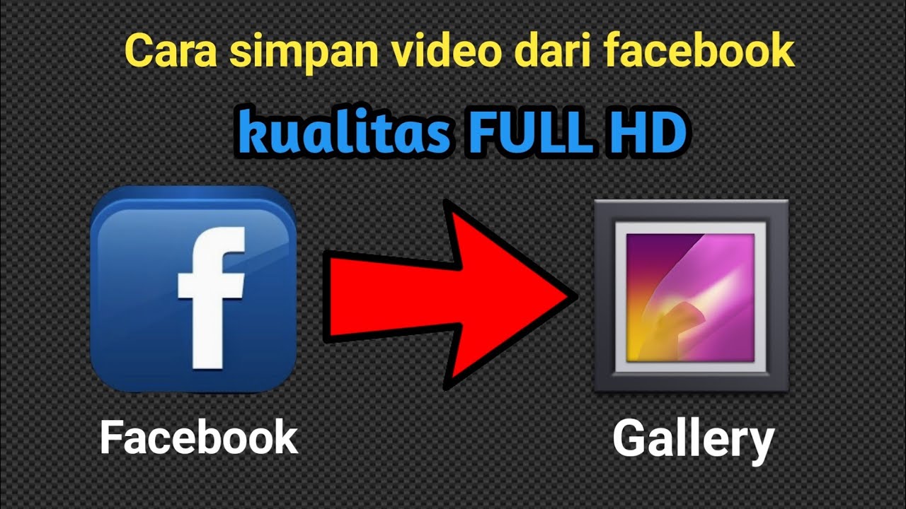 Cara menyimpan VIDEO dari facebook ke gallery dengan