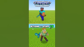 Minecraft Figured Animations (Java) vs Actions & Stuff 1.5 (Bedrock) | #shorts