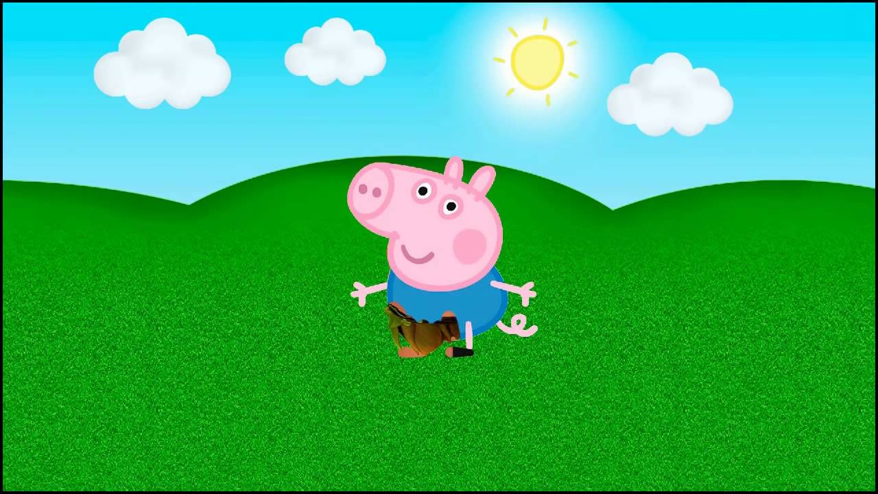 peppa pig paint painting colorir desenho o bom dinossauro em