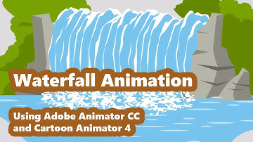 Carton Animator 4 | Making simple WATERFALL AND DROPLET using CTA4 and Adobe Animate CC 2019