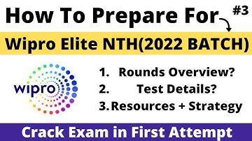 Wipro Nth Exam Process & Preparation | Crack Exam in First Attempt | Wipro NTH Preparation 2022