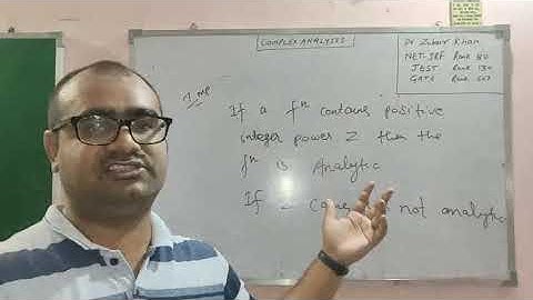 Complex Analysis 01 ( Analytic Functions for NET- JRF  JEST GATE TIFR)