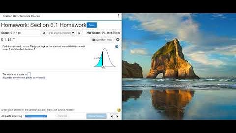 [6.1.14-T] Finding a z-score for a standard normal distribution using StatCrunch