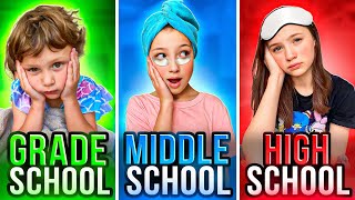 High School vs Middle School vs Elementary Night Routine!