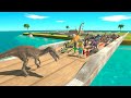 All Units Escape from Baryonyx - Animal Revolt Battle Simulator