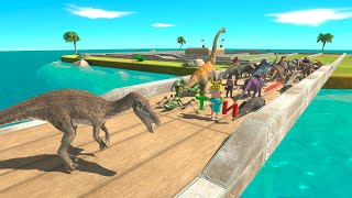 All Units Escape from Baryonyx - Animal Revolt Battle Simulator