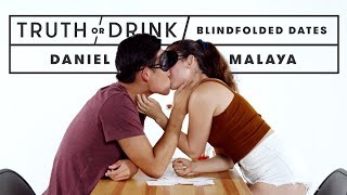 Blind(folded) Dates Play Truth or Drink | Truth or Drink | Cut