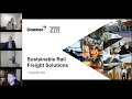 Webinar - Sustainable Rail Freight Solutions - Nov  7, 2024