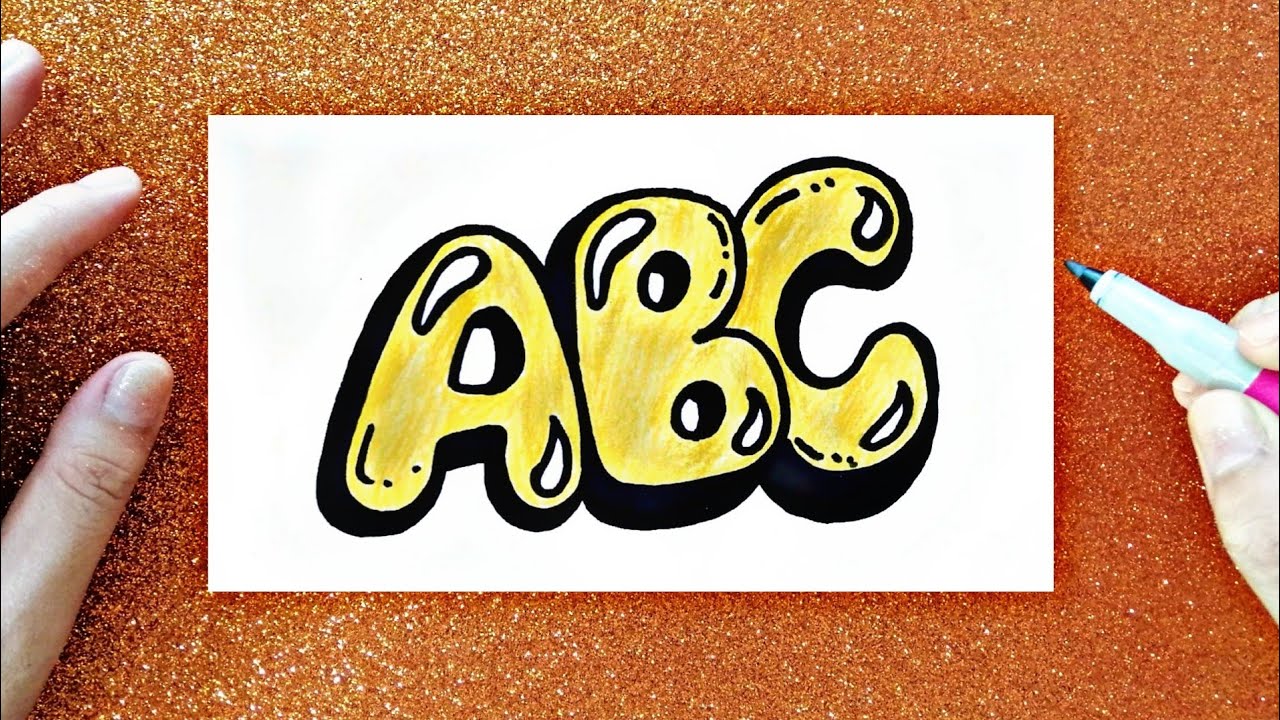 How to Draw Graffiti Letters ABC - YouTube