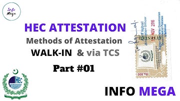 HEC Degree Attestation Process through walk-in & Via TCS || Part 1
