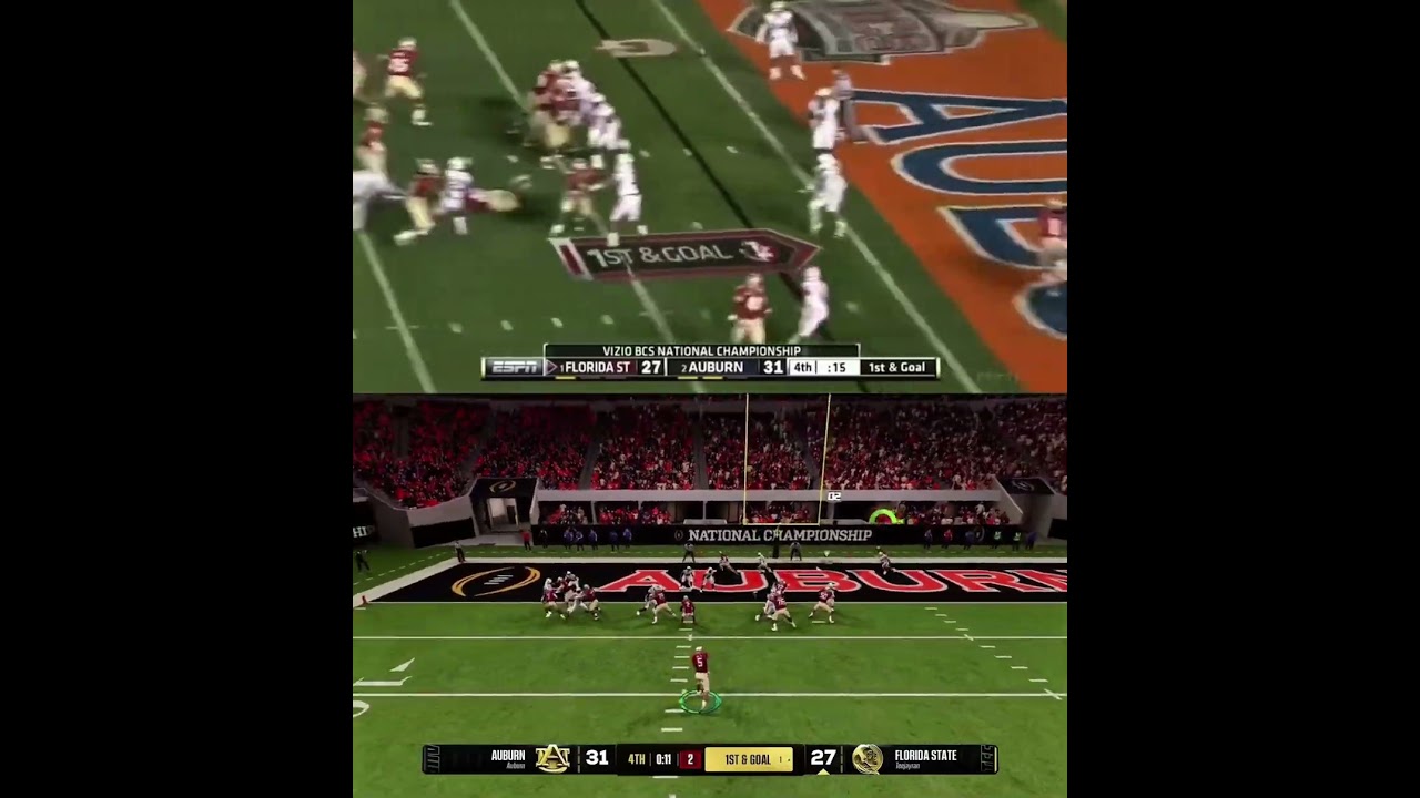 Recreating College Football Moments: The Noles Win the last BCS Championship 