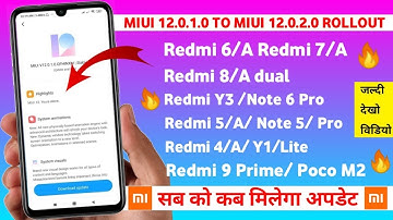MIUI 12.0.1.0 TO MIUI 12.0.2.0 INDIA UPDATE ROLLOUT INFO 🔥