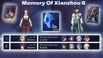 Kafka E0 and Imbibitor Lunae E0 Memory Of Xianzhou 6 Full Clear | [MoX 6] v1.3 | Honkai: Star Rail