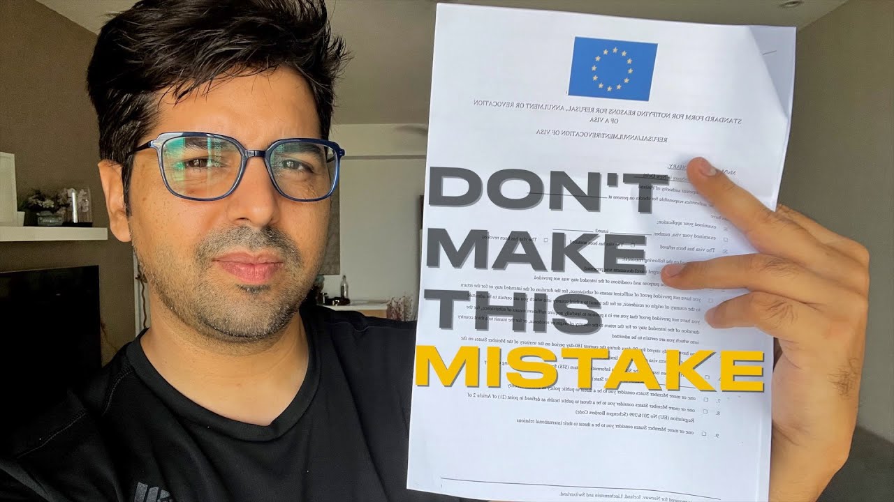 Schengen Visa Refused Due To This 1 Document YouTube