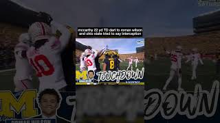 2023 Michigan Football vs. Ohio State Roman Wilson 22 yd TD from JJ McCarthy