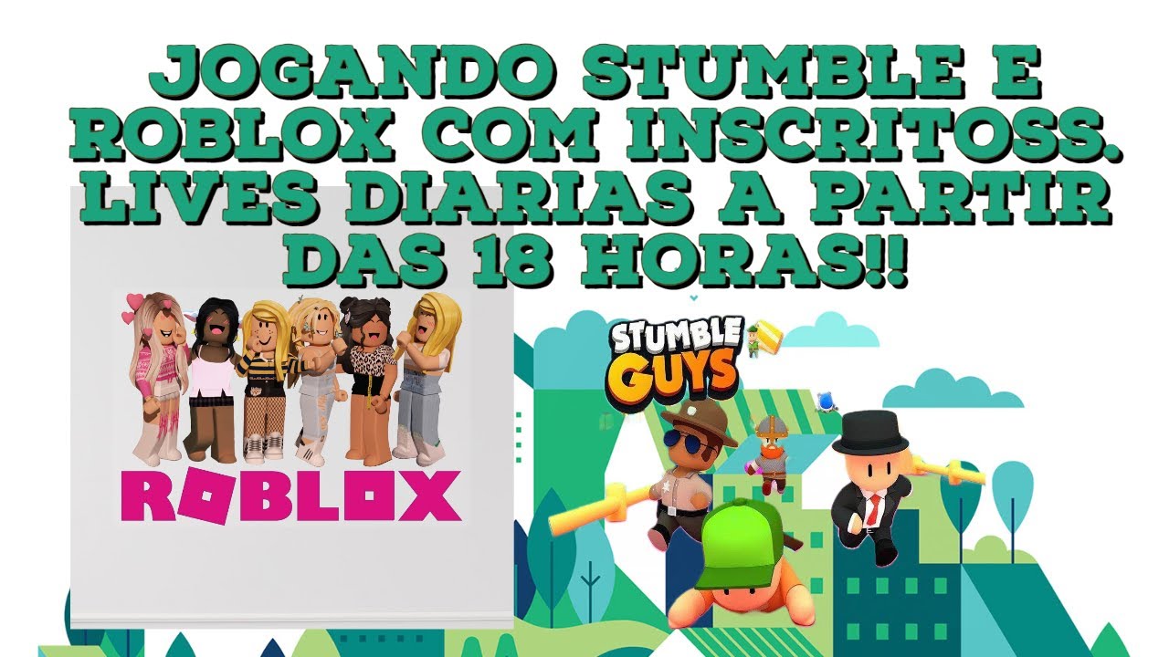 LIVE - JOGANDO ROBLOX E STUMBLE GUYS COM INSCRITOS(blox fruits , blocki ...