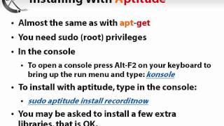 Screencasting in Linux with RecordItNow & PulseAudio