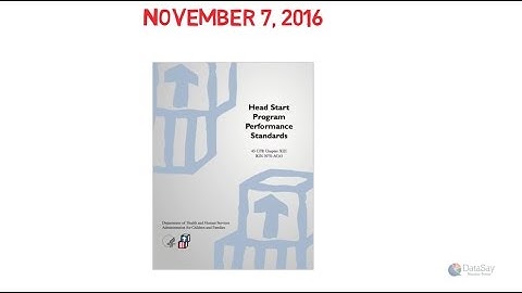 NEW Head Start Performance Standards - Are you ready? Learn how to prepare.