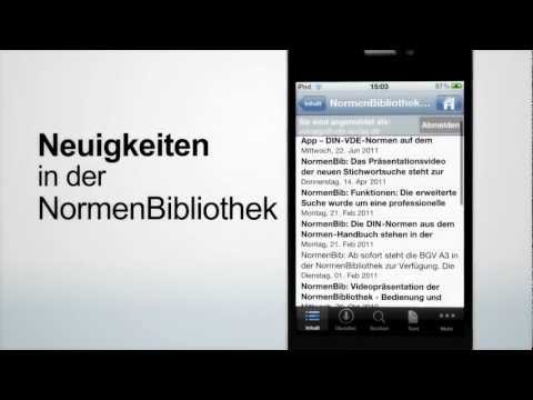 VDE Verlag iPhone App Bibliothek DIN Support Training Verlag Q044